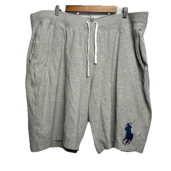 Polo Ralph Lauren Shorts Mens 3XLT Big & Tall Gray Drawstring Big Pony Logo - Picture 1 of 8